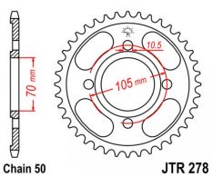 JT lánckerék JTR278.38