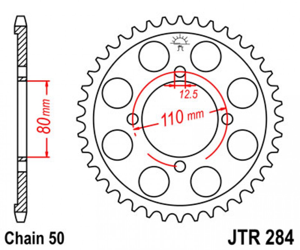 JT lánckerék JTR284.39