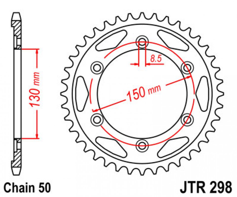 JT lánckerék JTR298.40