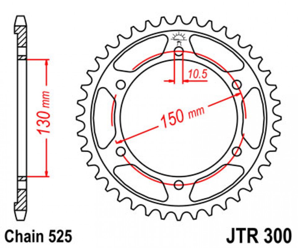 JT lánckerék JTR300.39