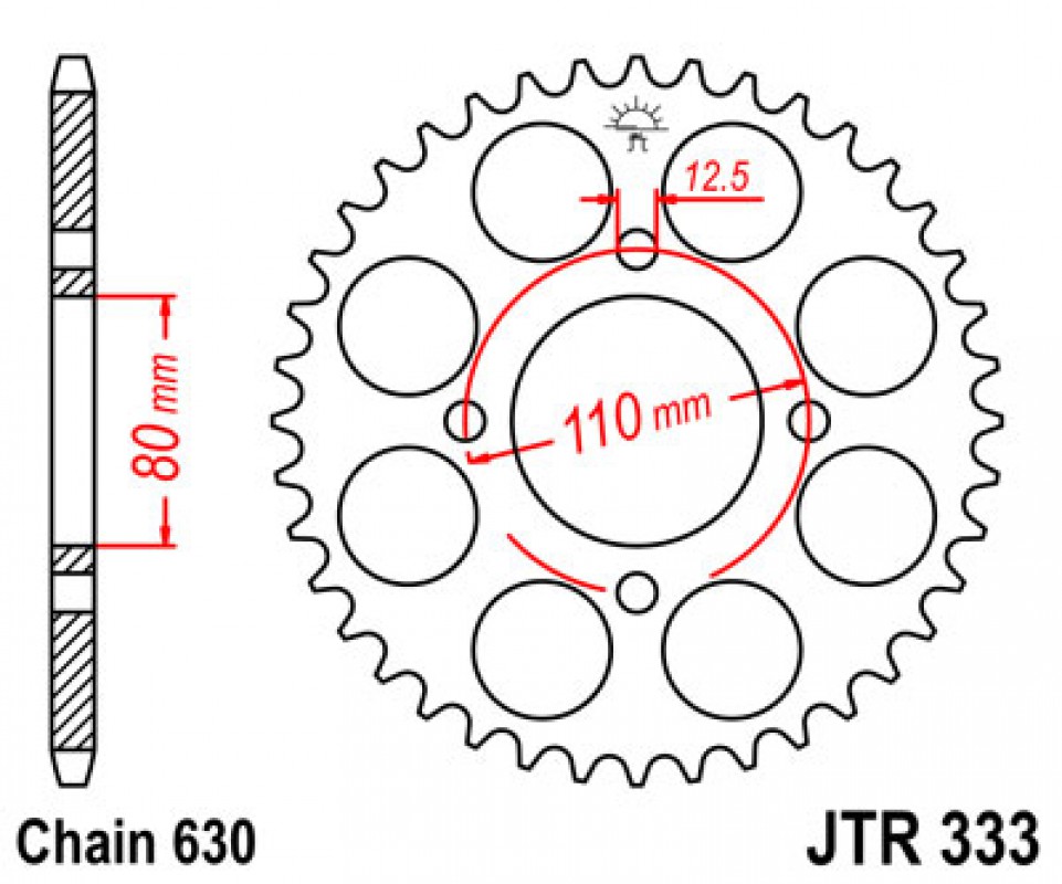 JT lánckerék JTR333.41