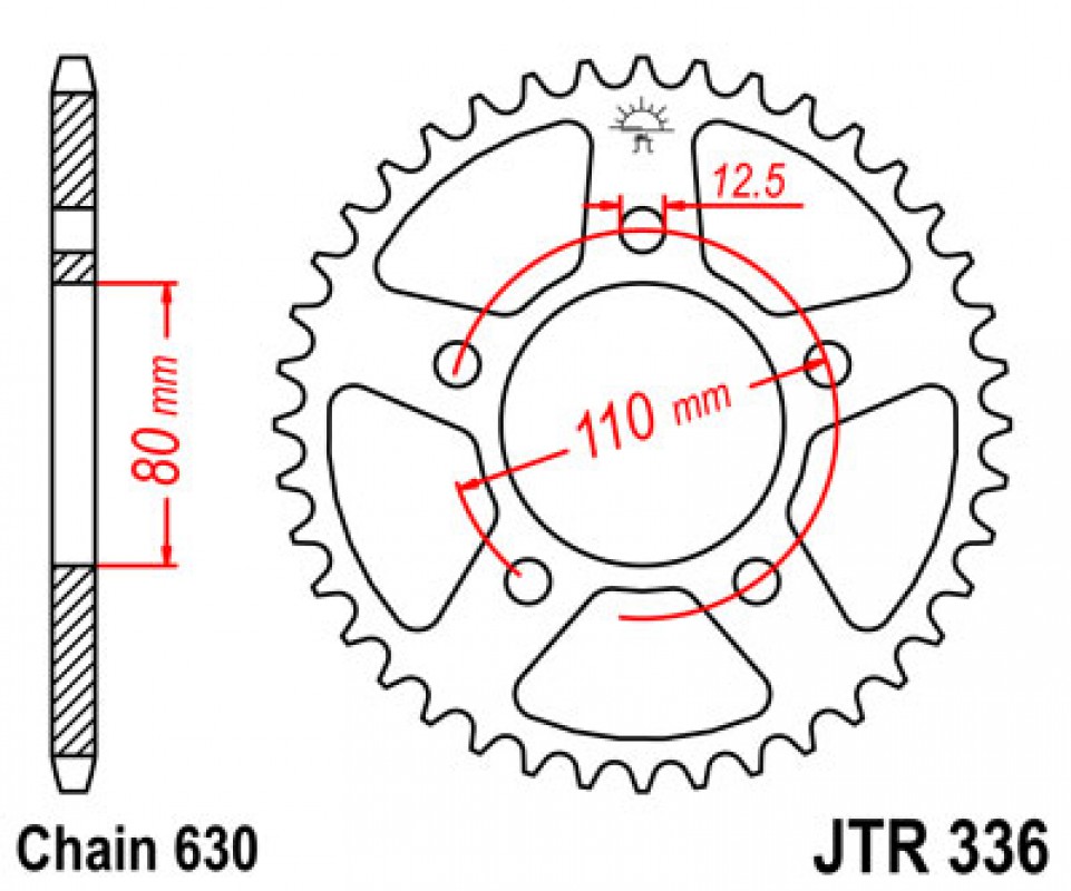 JT lánckerék JTR336.33