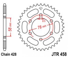 JT lánckerék JTR458.36