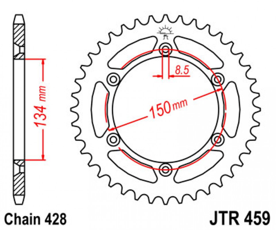 JT lánckerék JTR459.52