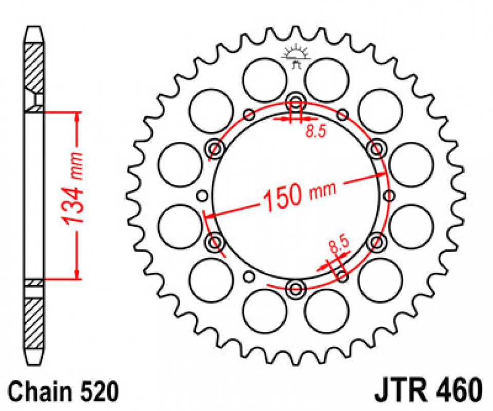 JT lánckerék JTR460.39