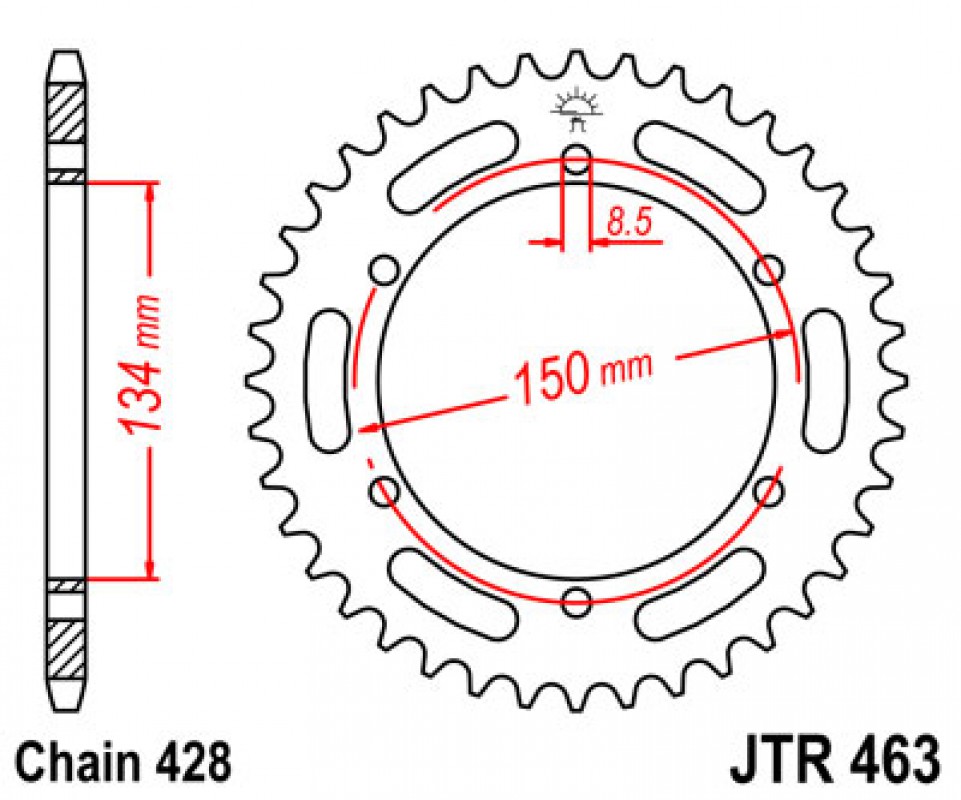 JT lánckerék JTR463.48