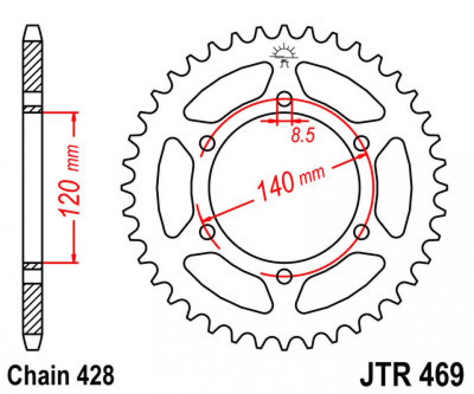 JT lánckerék JTR469.44