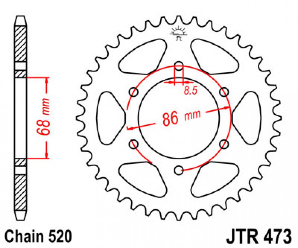 JT lánckerék JTR473.37