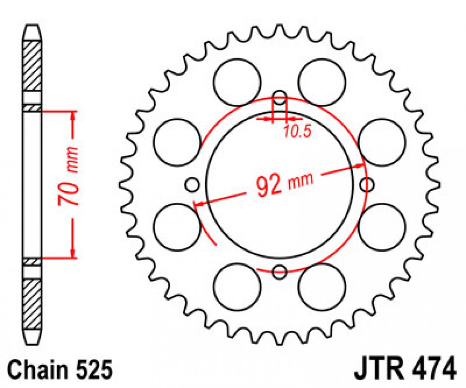 JT lánckerék JTR474.48