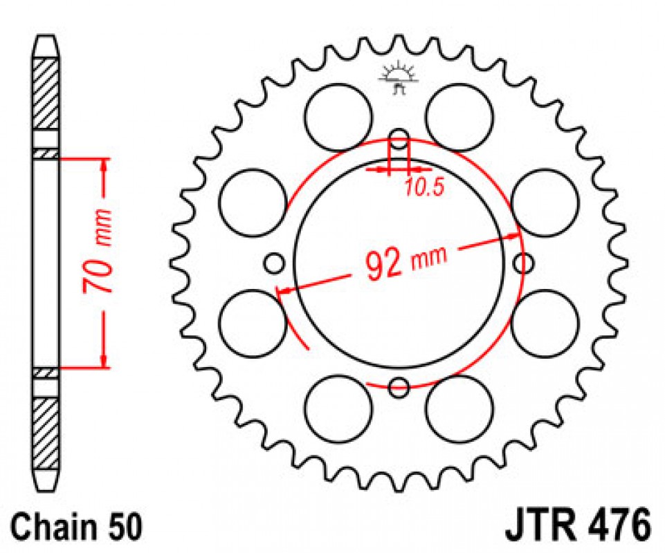 JT lánckerék JTR476.33