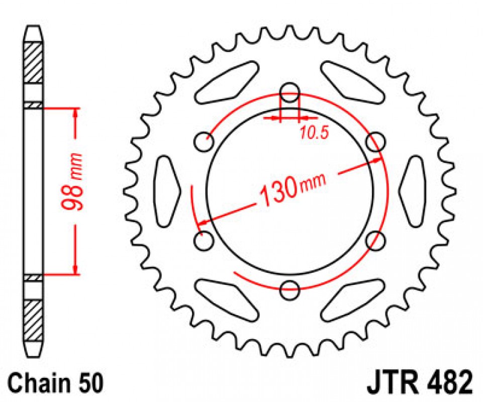 JT lánckerék JTR482.47