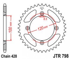 JT lánckerék JTR798.49