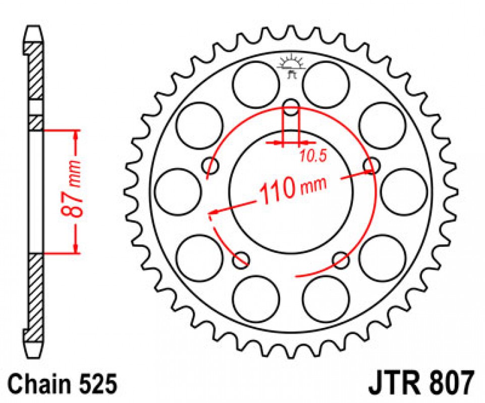 JT lánckerék JTR807.48