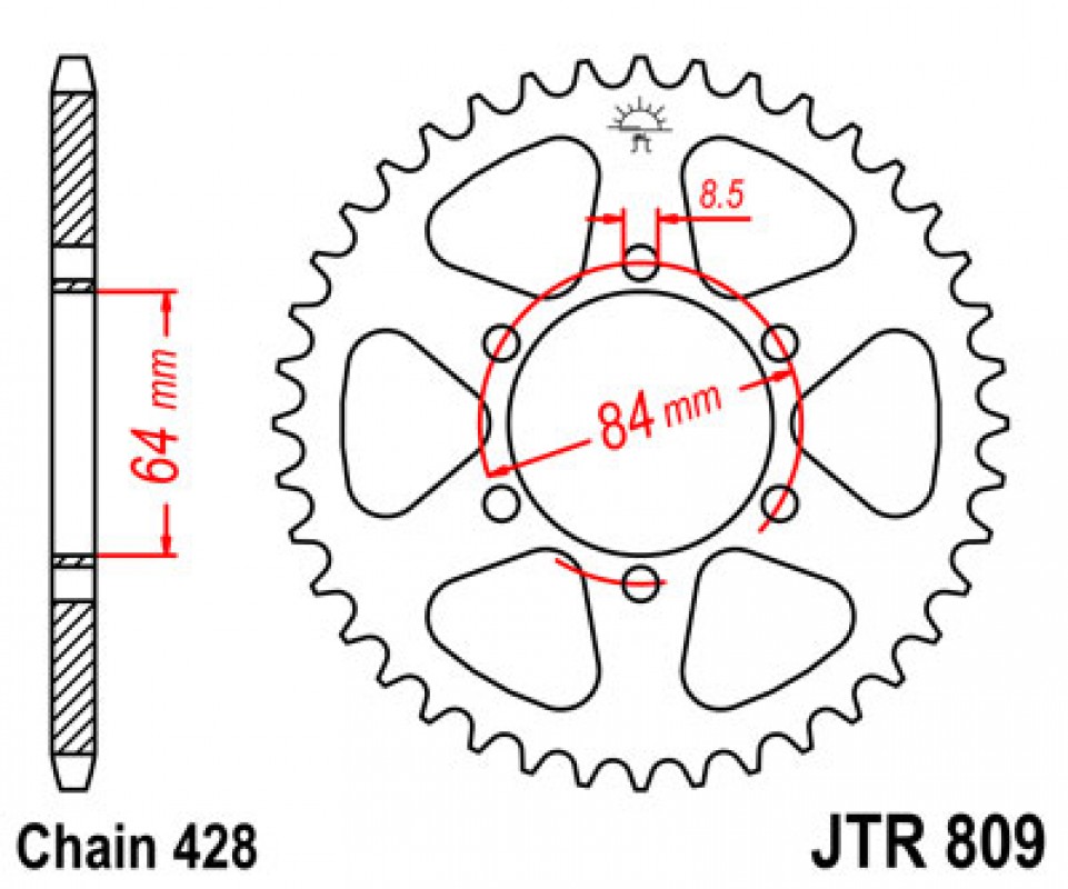 JT lánckerék JTR809.44