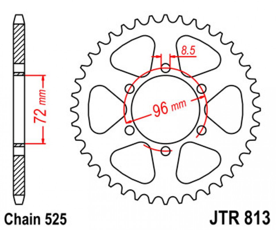 JT lánckerék JTR813.39