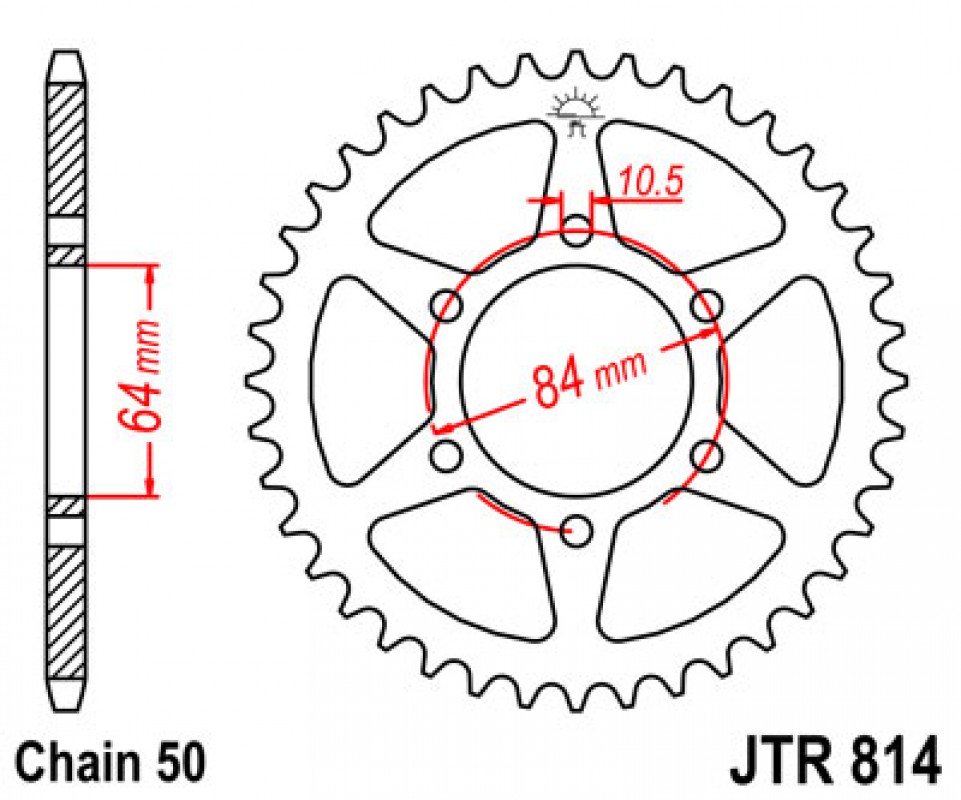 JT lánckerék JTR814.34