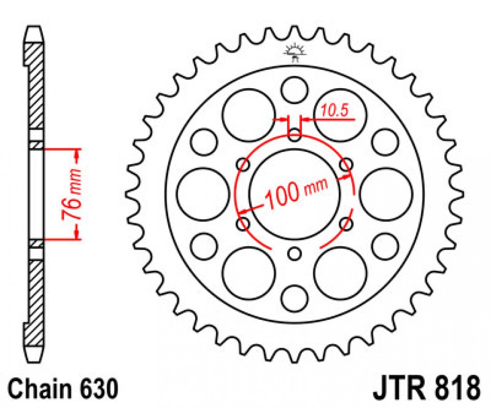 JT lánckerék JTR818.42