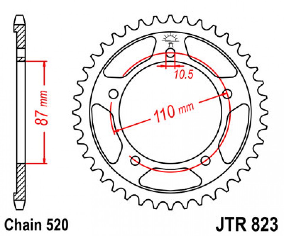 JT lánckerék JTR823.41