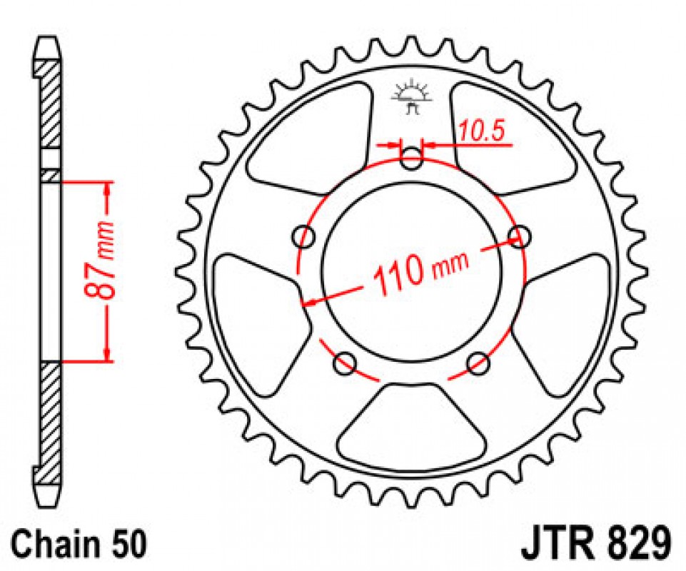 JT lánckerék JTR829.42