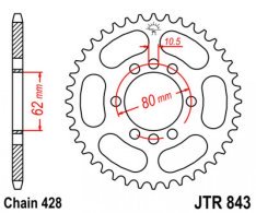 JT lánckerék JTR843.39