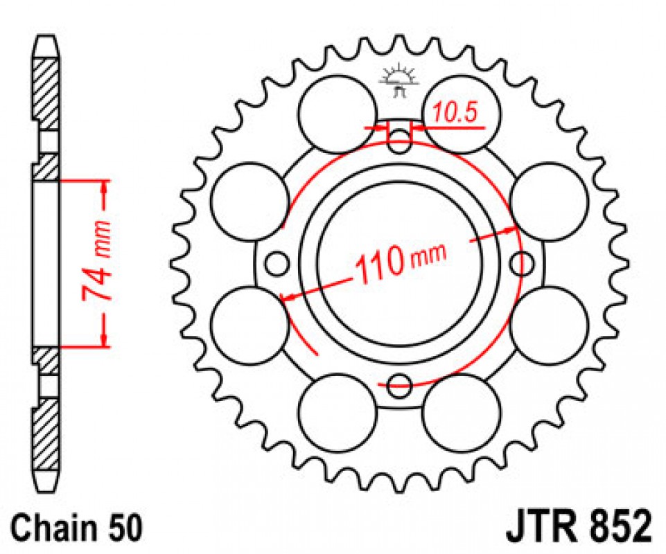 JT lánckerék JTR852.41