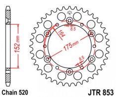 JT lánckerék JTR853.44