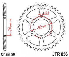 JT lánckerék JTR856.46