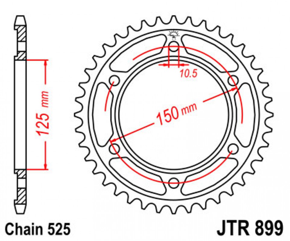 JT lánckerék JTR899.45