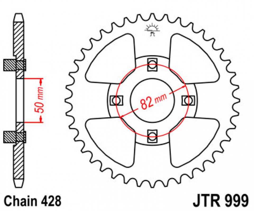 JT lánckerék JTR999.50