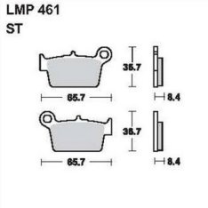 AP Racing LMP461 ST fékbetét