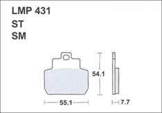 AP Racing LMP431 SM fékbetét