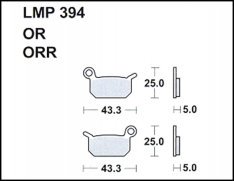 AP Racing LMP394 OR fékbetét