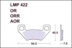 AP Racing LMP422 AOR fékbetét