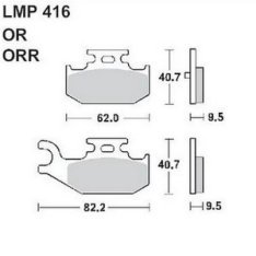 AP Racing LMP416 ORR fékbetét