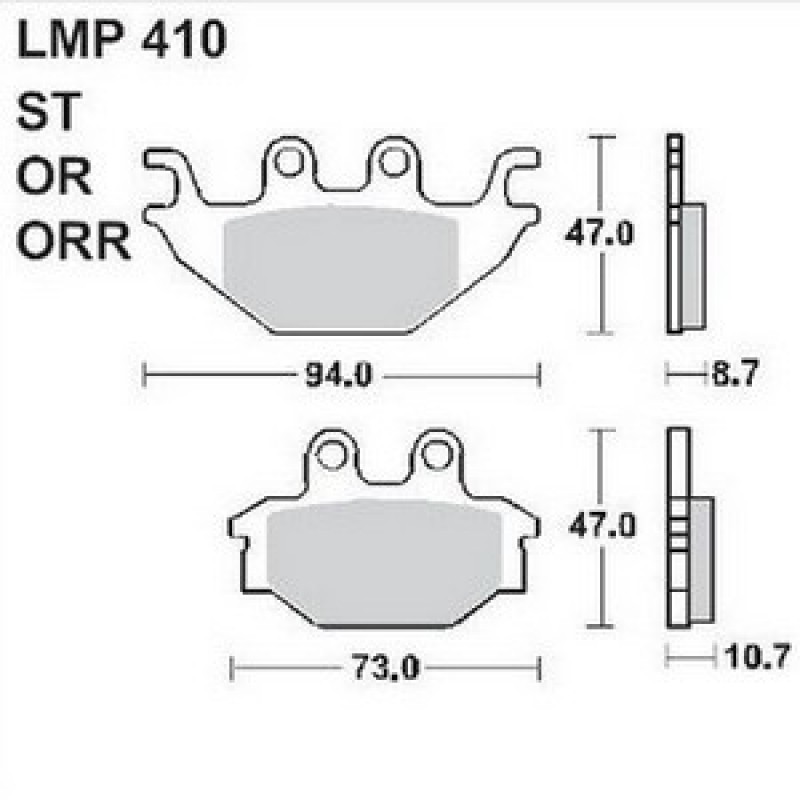 AP Racing LMP410 ORR fékbetét