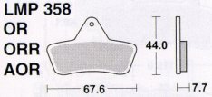 AP Racing LMP358 AOR fékbetét
