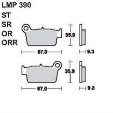 AP Racing LMP390 ORR fékbetét