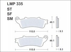 AP Racing LMP335 SF fékbetét
