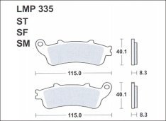 AP Racing LMP335 ST fékbetét