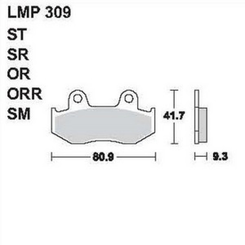 AP Racing LMP309 SR fékbetét