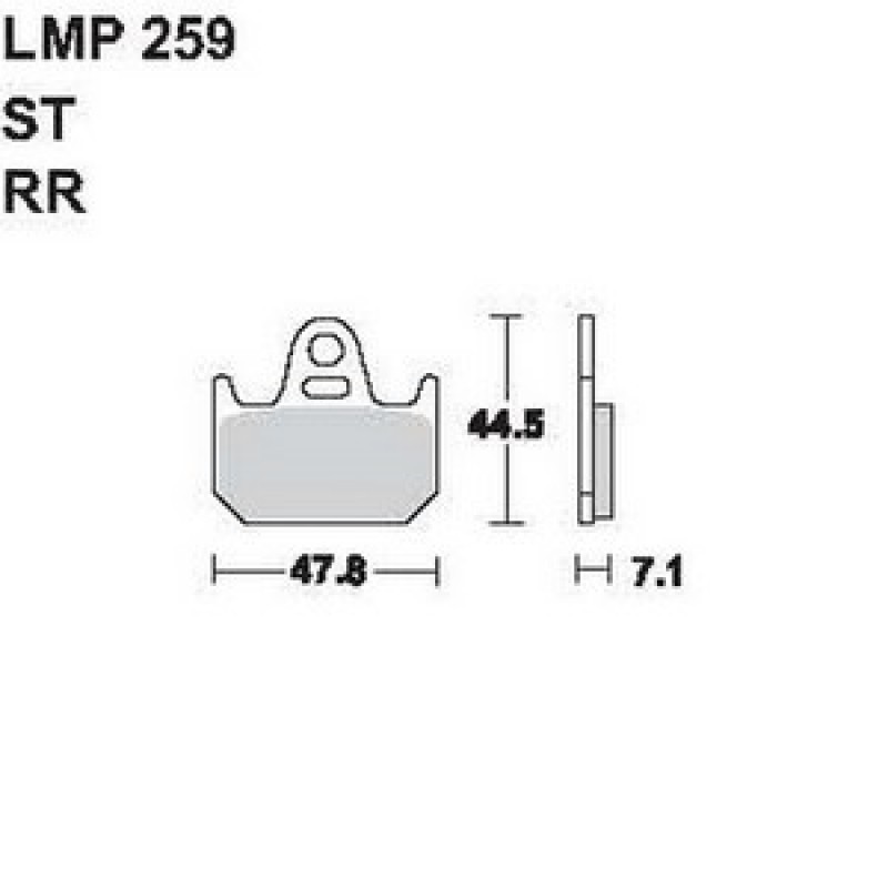 AP Racing LMP259 RR fékbetét