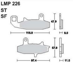 AP Racing LMP226 SF fékbetét