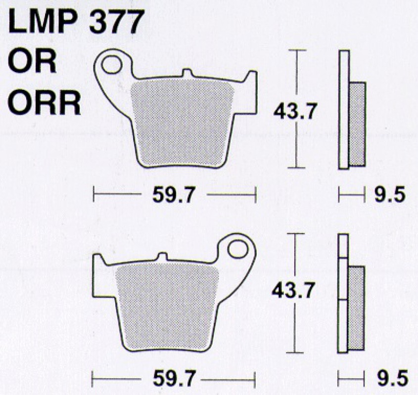 AP Racing LMP377 ORR fékbetét