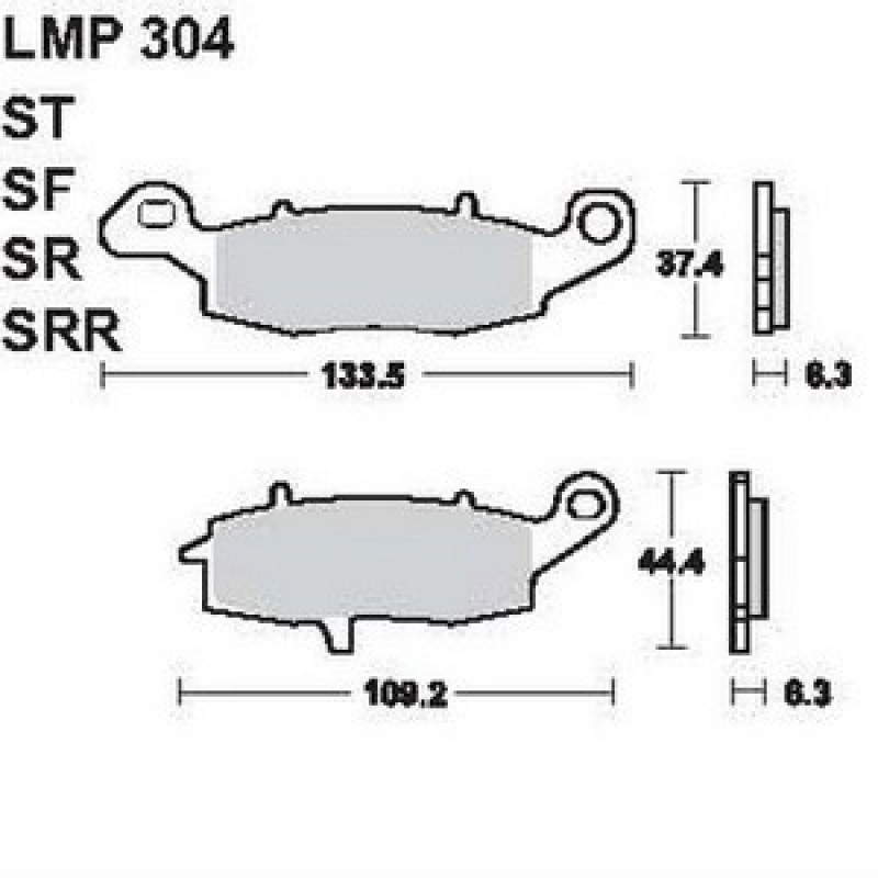 AP Racing LMP304 SR fékbetét