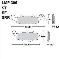 AP Racing LMP305 ST fékbetét