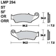 AP Racing LMP294 OR fékbetét