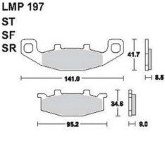 AP Racing LMP197 SR fékbetét