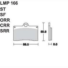 AP Racing LMP166 SRR fékbetét