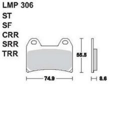 AP Racing LMP306 CRR fékbetét