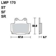 AP Racing LMP170 SR fékbetét